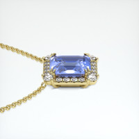 7.71 Ct. Sapphire Necklace, 18K Yellow Gold 3