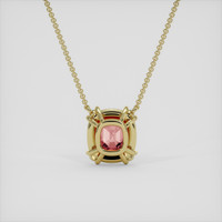 1.22 Ct. Padparadscha Sapphire Necklace, 18K Yellow Gold 4
