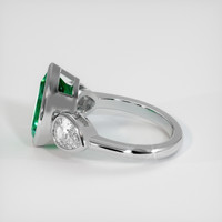 3.23 Ct. Emerald Ring, Platinum 950 4