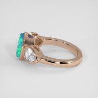 1.45 Ct. Multi Color Opal Ring, 14K Rose Gold 4