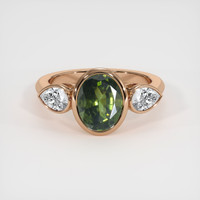 2.50 Ct. Gemstone Ring, 14K Rose Gold 1