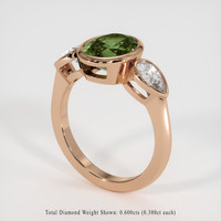 2.50 Ct. Gemstone Ring, 14K Rose Gold 2