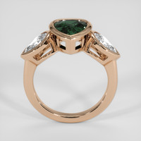 1.99 Ct. Bluish Green Sapphire Ring, 14K Rose Gold 3