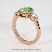 1.35 Ct. Gemstone Ring, 18K Rose Gold 2