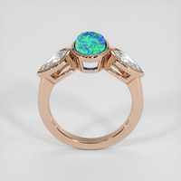 1.45 Ct. Multi Color Opal Ring, 18K Rose Gold 3