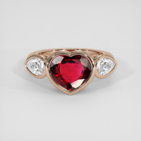 3.35 Ct. Red Spinel Ring, 18K Rose Gold 1