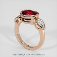 3.35 Ct. Red Spinel Ring, 18K Rose Gold 2