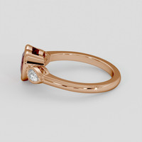 1.33 Ct. Ruby Ring, 18K Rose Gold 4