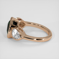 1.99 Ct. Bluish Green Sapphire Ring, 18K Rose Gold 4