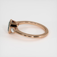 1.09 Ct. Bluish Green Sapphire Ring, 18K Rose Gold 4