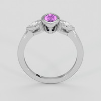 0.81 Ct. Purple Sapphire Ring, 10K White Gold 3