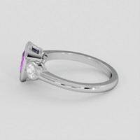 0.81 Ct. Purple Sapphire Ring, 10K White Gold 4