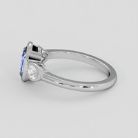 1.89 Ct. Blue Sapphire Ring, 10K White Gold 4