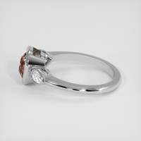 2.33 Ct. Padparadscha Sapphire Ring, 10K White Gold 4
