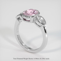 1.58 Ct. Sapphire Ring, 14K White Gold 2