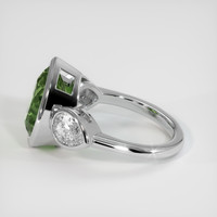 5.26 Ct. Green Sapphire Ring, 14K White Gold 4