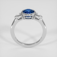 2.62 Ct. Blue Sapphire Ring, 18K White Gold 3