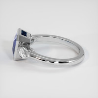 2.06 Ct. Blue Sapphire Ring, 18K White Gold 4