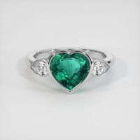 1.81 Ct. Emerald Ring, 18K White Gold 1