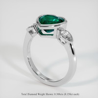 1.81 Ct. Emerald Ring, 18K White Gold 2