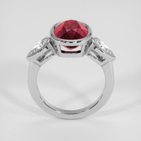 5.03 Ct. Ruby Ring, 18K White Gold 3