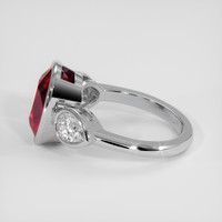 5.03 Ct. Ruby Ring, 18K White Gold 4