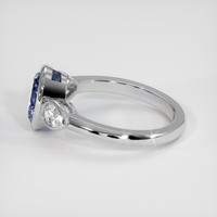 1.79 Ct. Bi Color Sapphire Ring, 18K White Gold 4