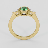 1.16 Ct. Green Sapphire Ring, 10K Yellow Gold 3