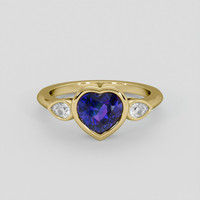 1.73 Ct. Color Change Sapphire Ring, 10K Yellow Gold 1