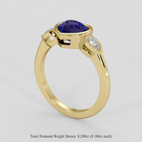 1.73 Ct. Color Change Sapphire Ring, 10K Yellow Gold 2