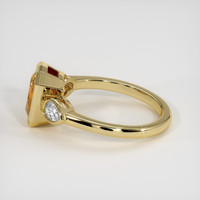 2.18 Ct. Bi Color Sapphire Ring, 14K Yellow Gold 4