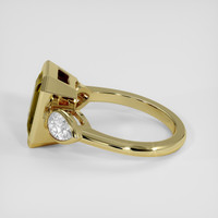 4.05 Ct. Brown Tourmaline Ring, 14K Yellow Gold 4