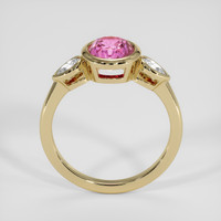 2.12 Ct. Purplish Pink Sapphire Ring, 14K Yellow Gold 3