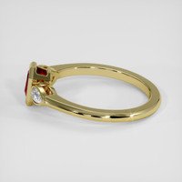 0.70 Ct. Ruby Ring, 14K Yellow Gold 4