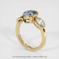 3.49 Ct. Sapphire Ring, 14K Yellow Gold 2