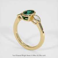 2.00 Ct. Bi Color Sapphire Ring, 14K Yellow Gold 2