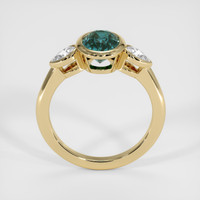 2.61 Ct. Greenish Blue Sapphire Ring, 14K Yellow Gold 3
