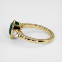 2.61 Ct. Greenish Blue Sapphire Ring, 14K Yellow Gold 4