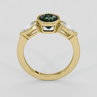 2.80 Ct. Green Sapphire Ring, 14K Yellow Gold 3