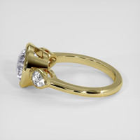 3.66 Ct. White Sapphire Ring, 14K Yellow Gold 4