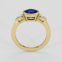 1.57 Ct. Blue Sapphire Ring, 14K Yellow Gold 3