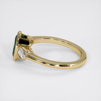 1.39 Ct. Bluish Green Sapphire Ring, 14K Yellow Gold 4