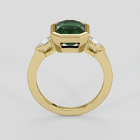 3.66 Ct. Green Sapphire Ring, 14K Yellow Gold 3