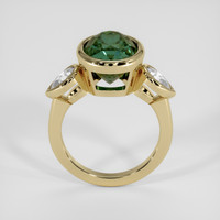 7.02 Ct. Bluish Green Sapphire Ring, 14K Yellow Gold 3