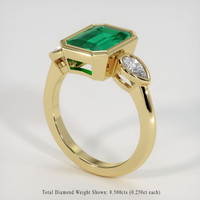 2.36 Ct. Emerald Ring, 18K Yellow Gold 2
