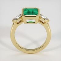 2.36 Ct. Emerald Ring, 18K Yellow Gold 3