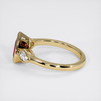 1.01 Ct. Ruby Ring, 18K Yellow Gold 4