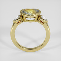 2.60 Ct. Bi Color Sapphire Ring, 18K Yellow Gold 3