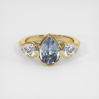 3.49 Ct. Sapphire Ring, 18K Yellow Gold 1