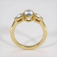 0.97 Ct. Blue Sapphire Ring, 18K Yellow Gold 3
